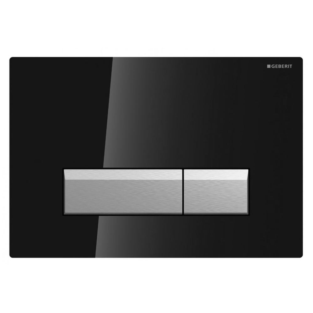 Geberit tipka Sigma40 Duofresh, crno staklo