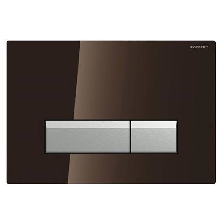 Geberit tipka Sigma40 Duofresh, umbra staklo