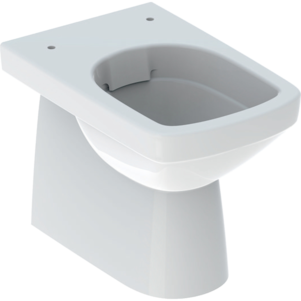Geberit Selnova Square podna WC šolja, u ravni zida, vidljivo kačenje, Rimfree 53 cm