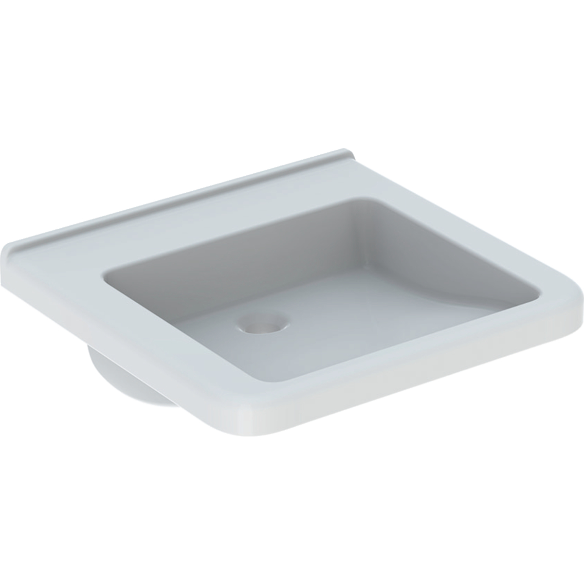 Geberit Selnova Comfort Square umivaonik za osobe sa invaliditetom, 55 cm, bez preliva i otvora slavine