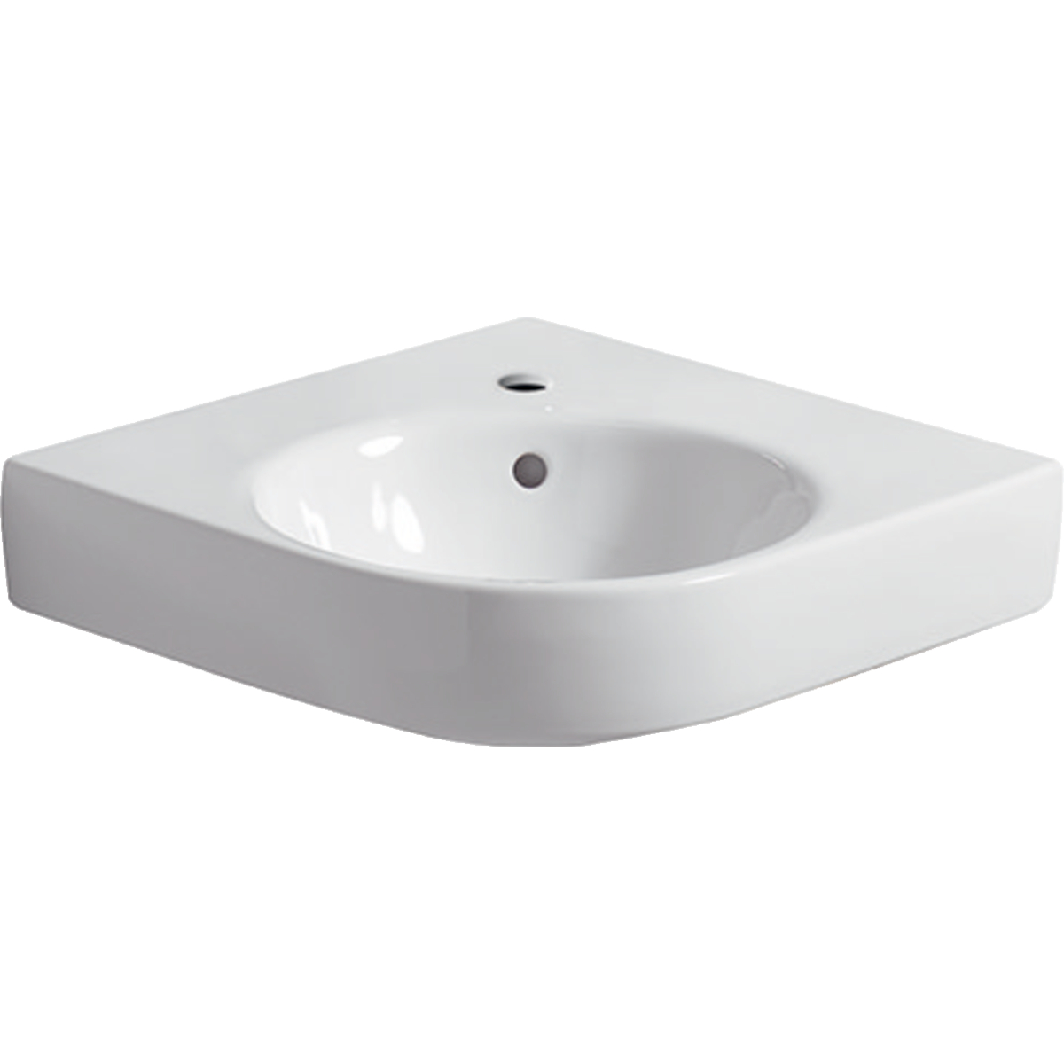 Geberit Selnova Compact ugaoni umivaonik 49.15x49.15 cm (69.5 cm)