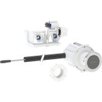 Geberit uređaj za ispiranje WC-a sa elektronskim aktiviranjem ispiranja, mrežno napajanje, dvokoličinsko ispiranje, infracrveni taster filtera tip 10.