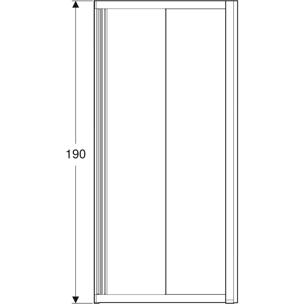 560.122.00.2t2 Geberit GEO kvadratna tuš kabina 87.5–90 cm