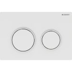 Geberit tipka za aktiviranje Omega20 dvokoličinska, bela / mat bela