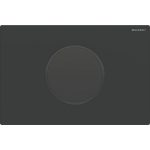 Geberit uređaj za ispiranje WC-a sa elektronskim aktiviranjem, Sigma10, baterijsko napajanje, pričvršćuje se vijcima, mat crna / crna