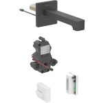 Geberit Brenta zidna armatura za umivaonik, generatorsko napajanje, za ugradnu funkcionalnu kutiju, mat crna