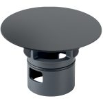Geberit poklopac ventila za priključak za umivaonik Clou, mat crna