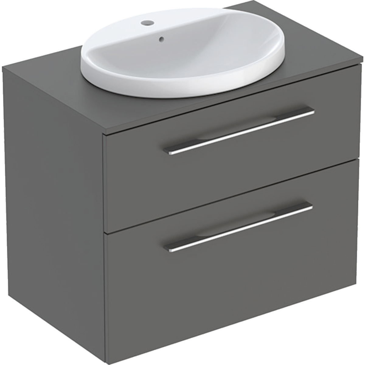 Geberit Selnova Square set ugradni umivaonik sa ormarićem i pločom, dve fioke, 79.1 cm, lava