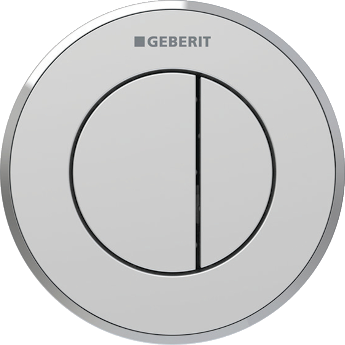 Geberit daljinsko pneumatsko aktiviranje ispiranja tip 10, dvokoličinsko, za Sigma 8 cm, dugme za ispiranje u zidu, mat hrom
