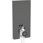 Geberit Monolit za podni WC, 101 cm, sa skrivenim priključkom, lava staklo / crni hrom