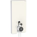Geberit Monolit za podni WC, 101 cm, sa skrivenim priključkom, peščanosivo staklo / aluminijum