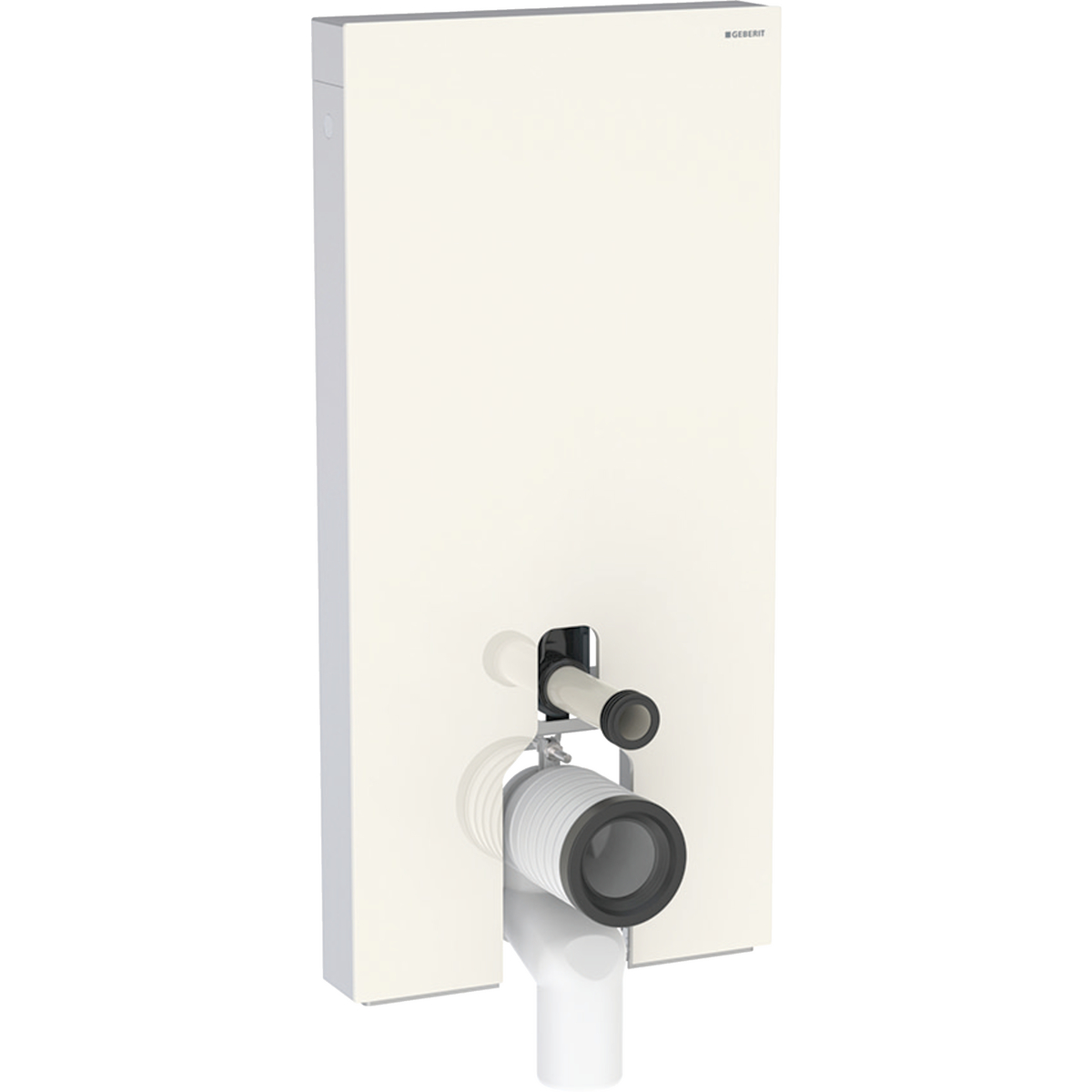 131.002.JL.5 Geberit Monolit za podni WC, 101 cm, sa skrivenim priključkom, peščanosivo staklo / aluminijum