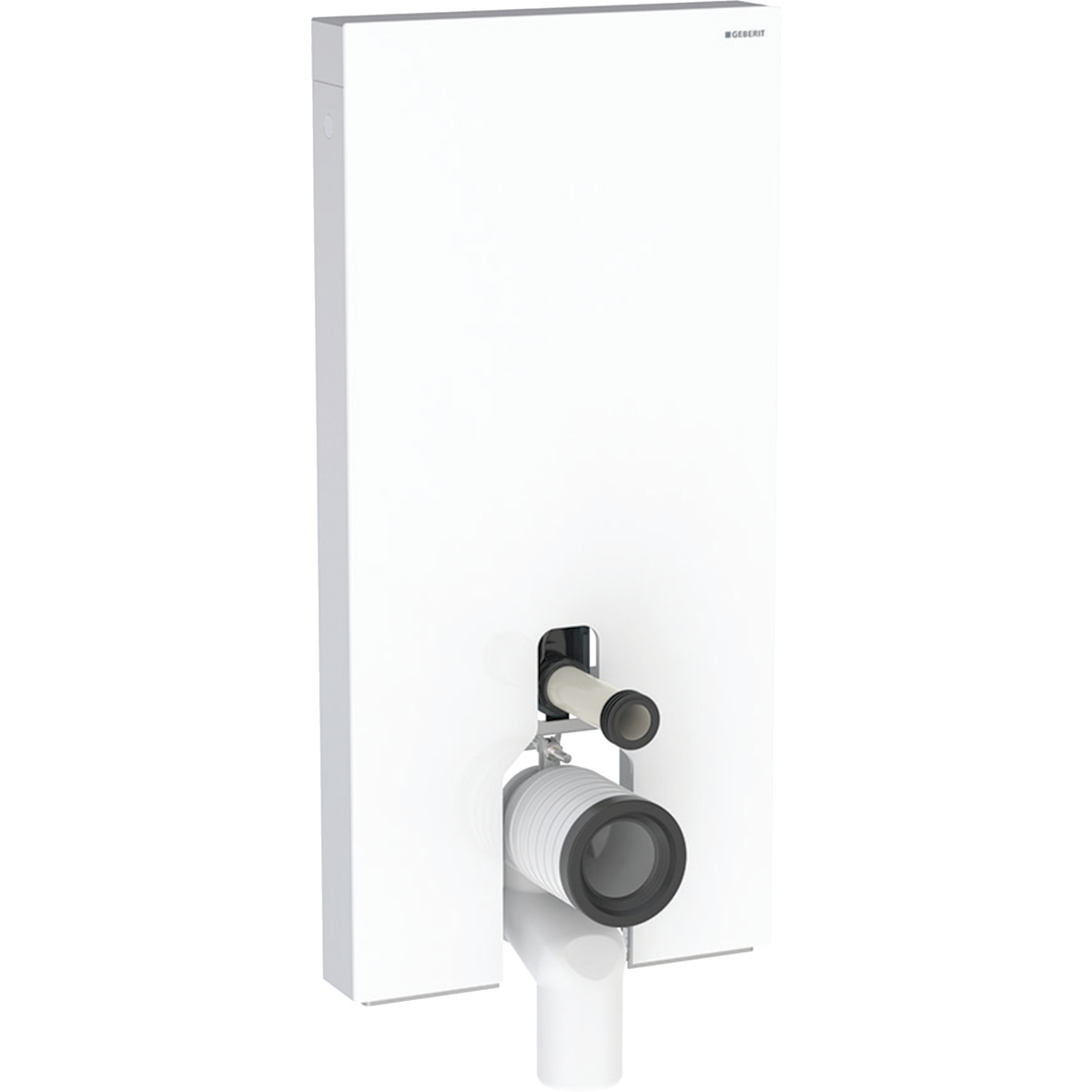 131.003.SI.5 Geberit Monolith sanitarni modul za podni WC, 101 cm belo staklo/aluminijum