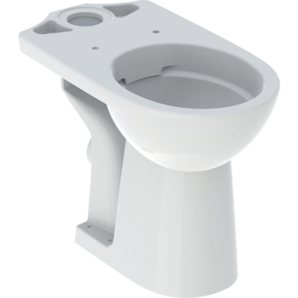 Geberit Selnova Comfort podni WC za monoblok, povišen, Rimfree 67 cm