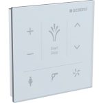 Zidni panel za rukovanje za Geberit AquaClean Mera i Tuma, belo staklo