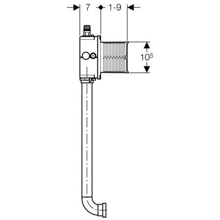 GE_116_003_00_1.jpg_product Bočna šema Ugradni set za pisoar univerzal sa ispirnom cevi (116.003.00.1)