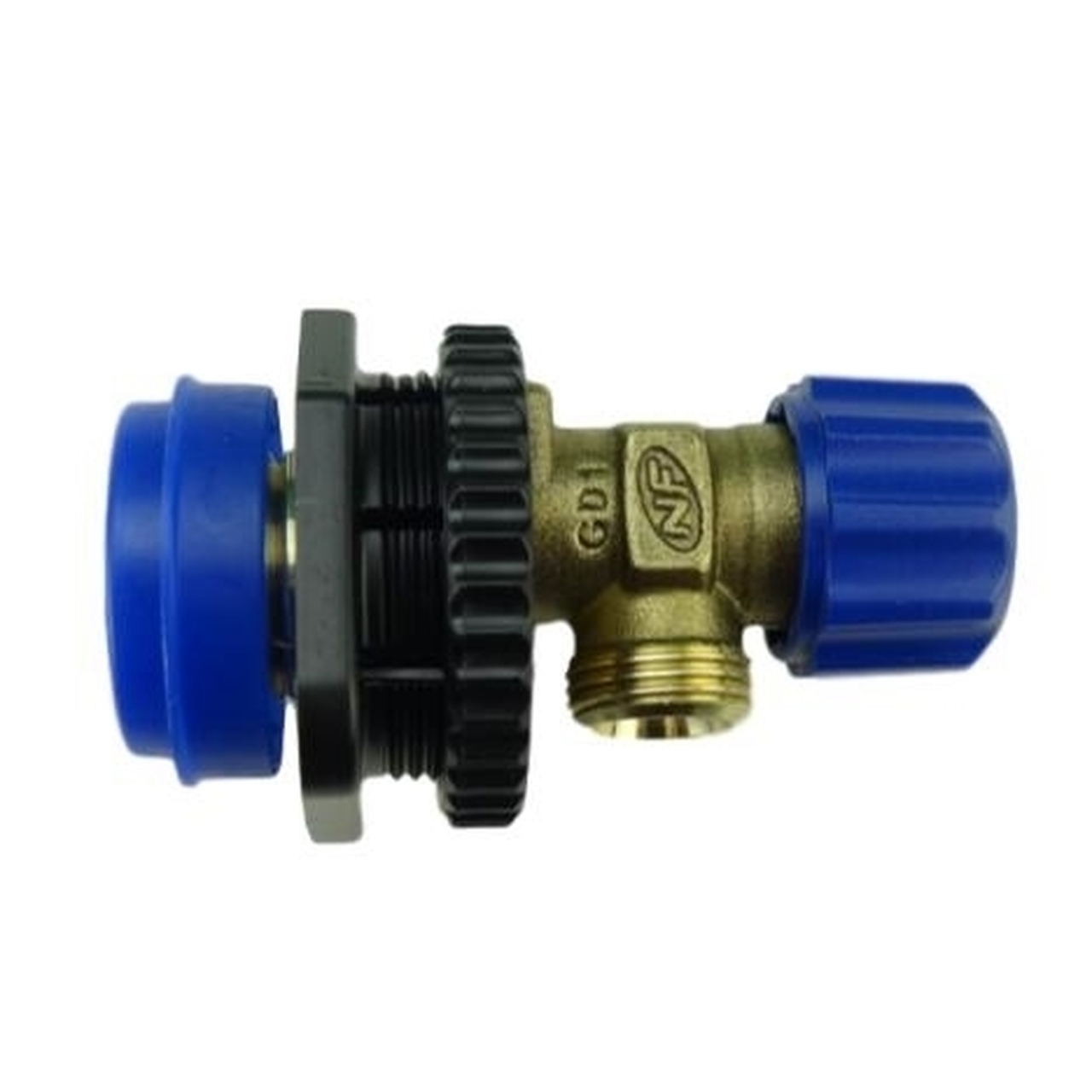 Geberit priključak vode, sa integrisanim ugaonim ventilom, otporan na morsku vodu