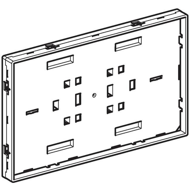 Noseća ploča, sa okvirom, za Geberit pokrivnu ploču Sigma, ravna sa zidom: sjajna hrom
