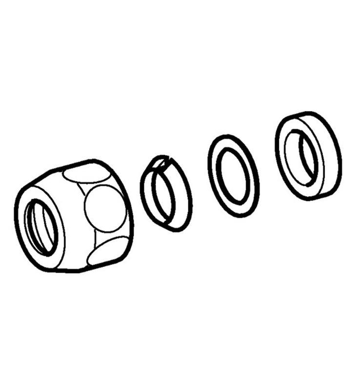 Geberit konusna matica za priključenje R 3/8: sjajna hrom