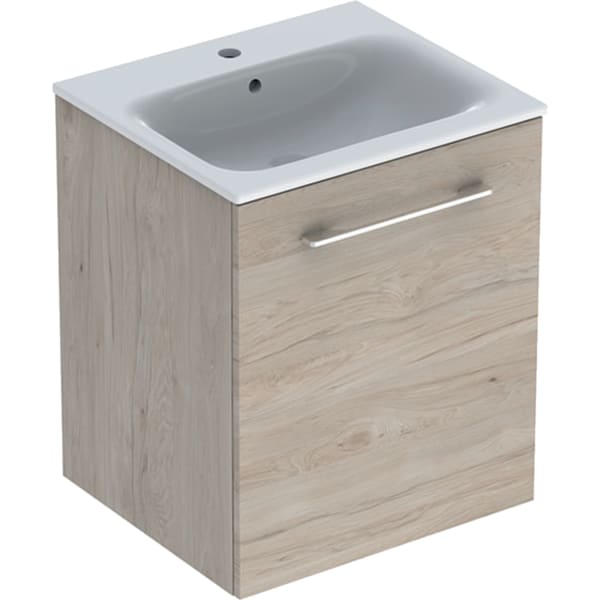 Geberit Selnova Square komplet, ugradni umivaonik sa uskom ivicom, sa ormarićem, jedna vrata 55 cm