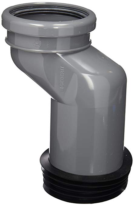 Geberit priključna garnitura za konz. WC, sa ravnim priključkom 5 cm: siva