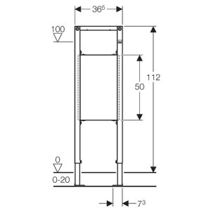 prednja_sema_Geberit_Duofix_element_za_oslonce_rukohvate_H112cm_bez_prepreka_sa_pričvrsnim_ugaonicima
