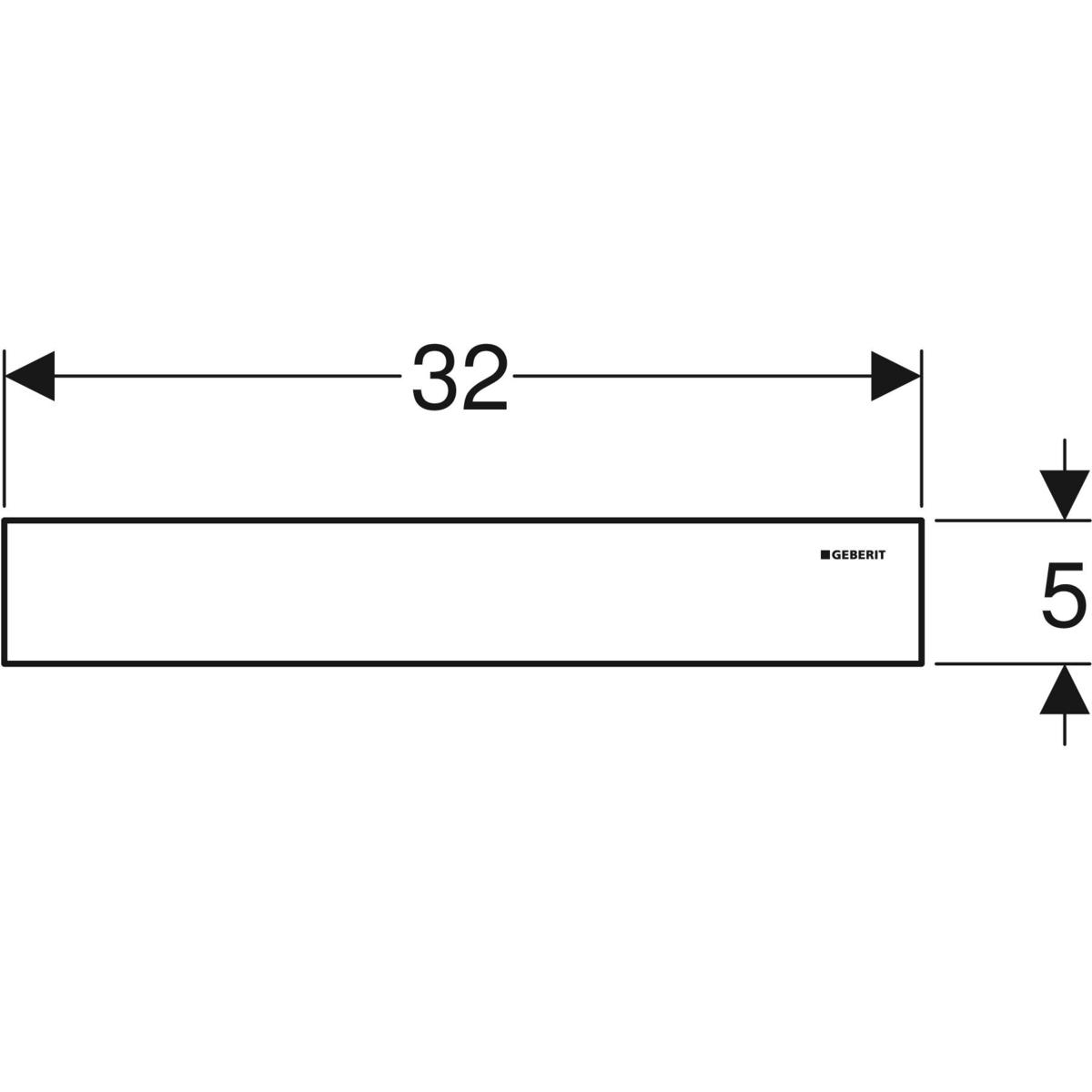 Geberit set za finu montažu za zidni odvod, poklopac od inox-a četkanog
