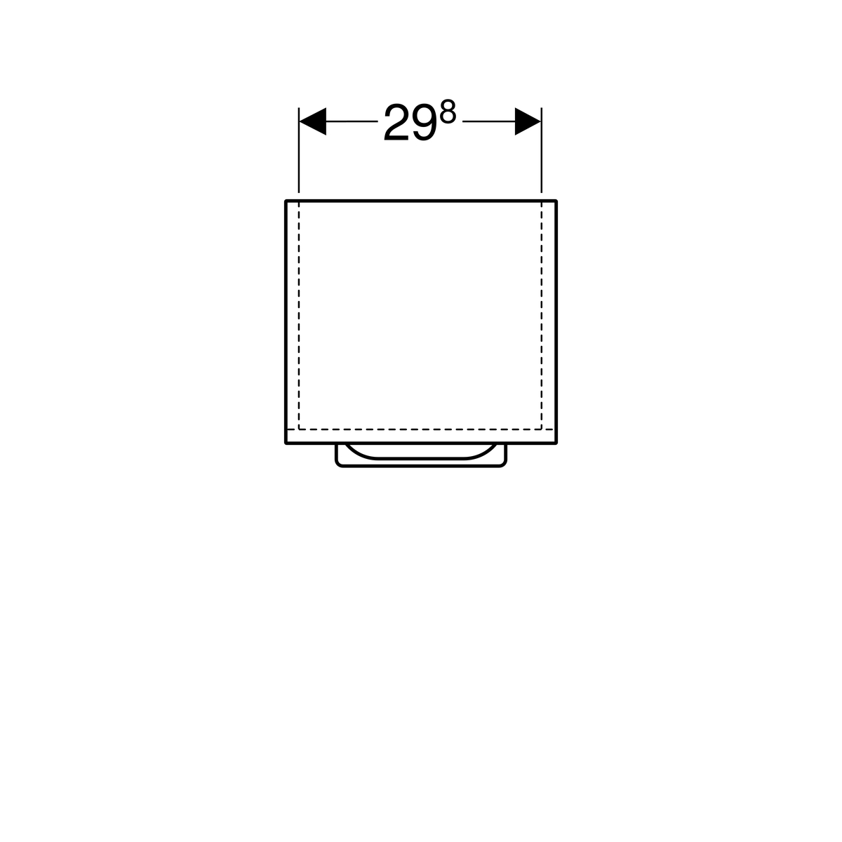 DAS_1504221_20190719_081017.jpg_product Geberit Selnova Square bočni ormarić sa jednim vratima, 33 cm