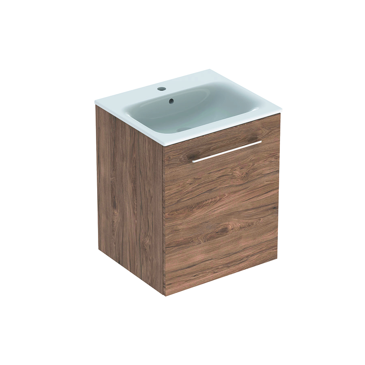 Geberit Selnova Square komplet, ugradni umivaonik sa uskom ivicom, sa ormarićem, jedna vrata 55 cm
