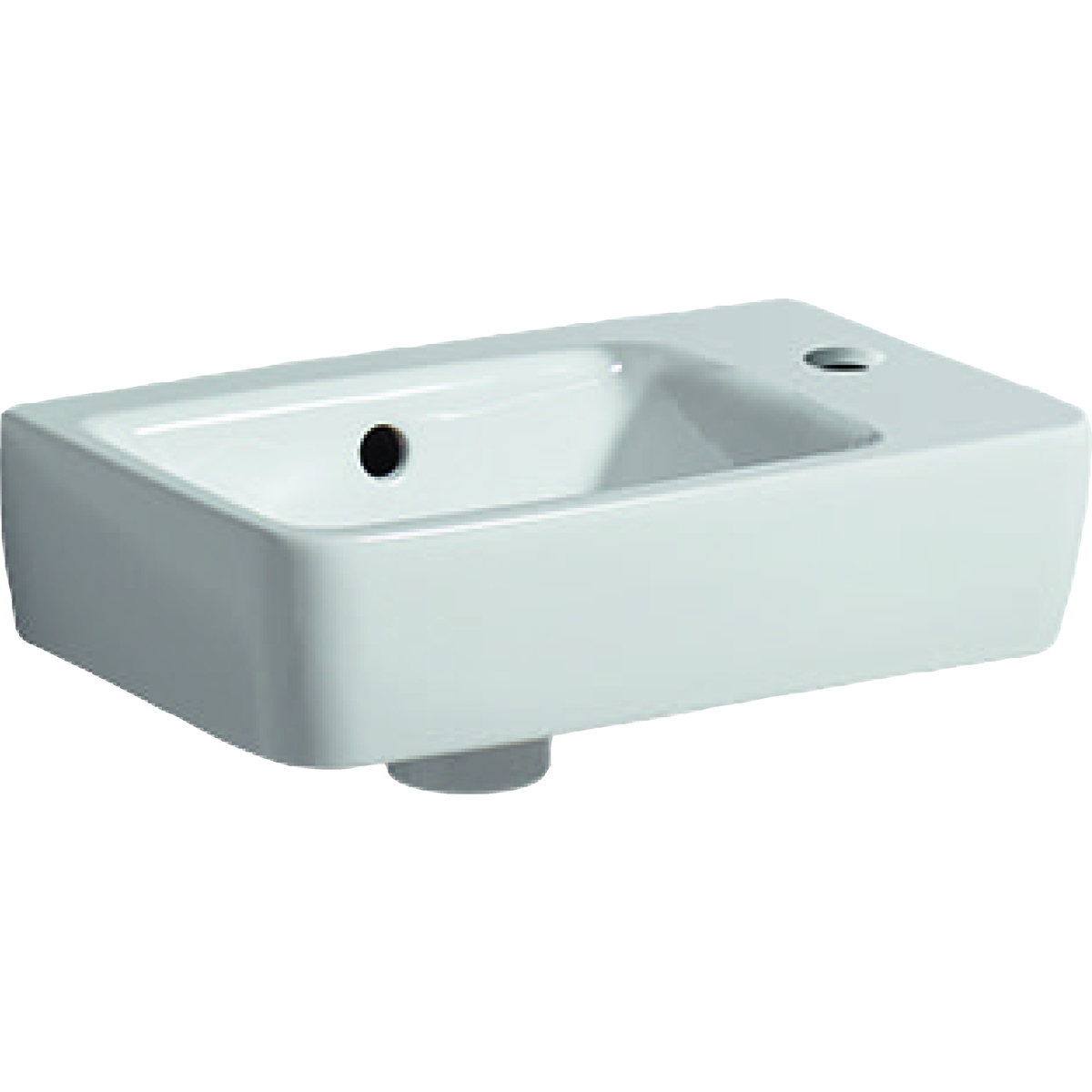 Geberit Selnova Compact umivaonik sa smanjenom dubinom, otvor slavine desno, 40 cm