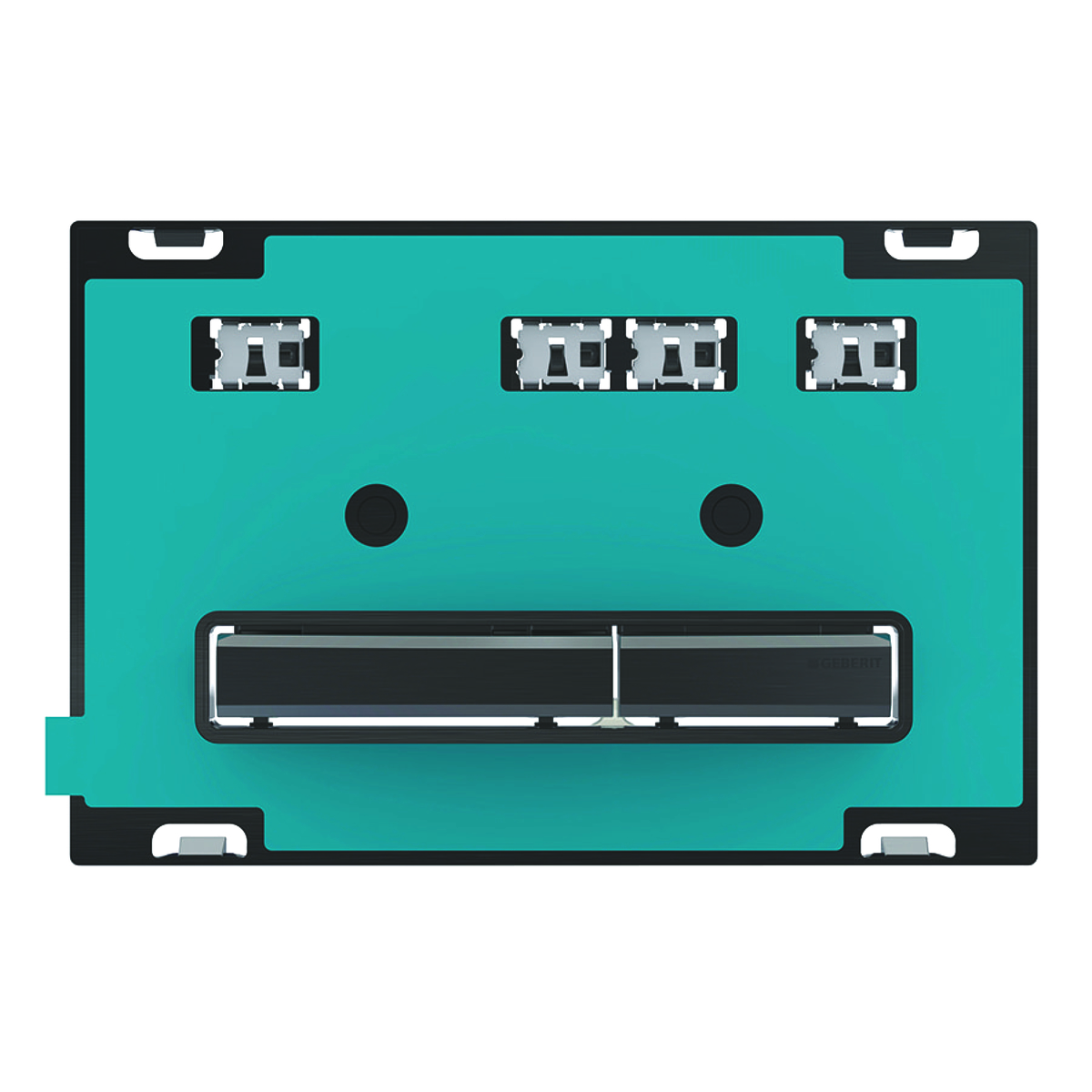 Geberit tipka za aktiviranje Sigma50, za dvokoličinsko ispiranje, boja metala crna-hromirana, specifično za kupca (115.671.00.2)