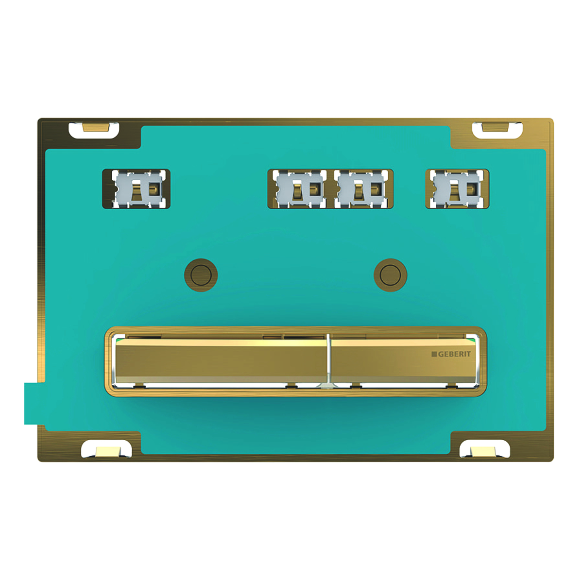 Geberit tipka za aktiviranje Sigma50, za dvokoličinsko ispiranje, boja metala mesing, specifično za kupca (115.672.00.2)