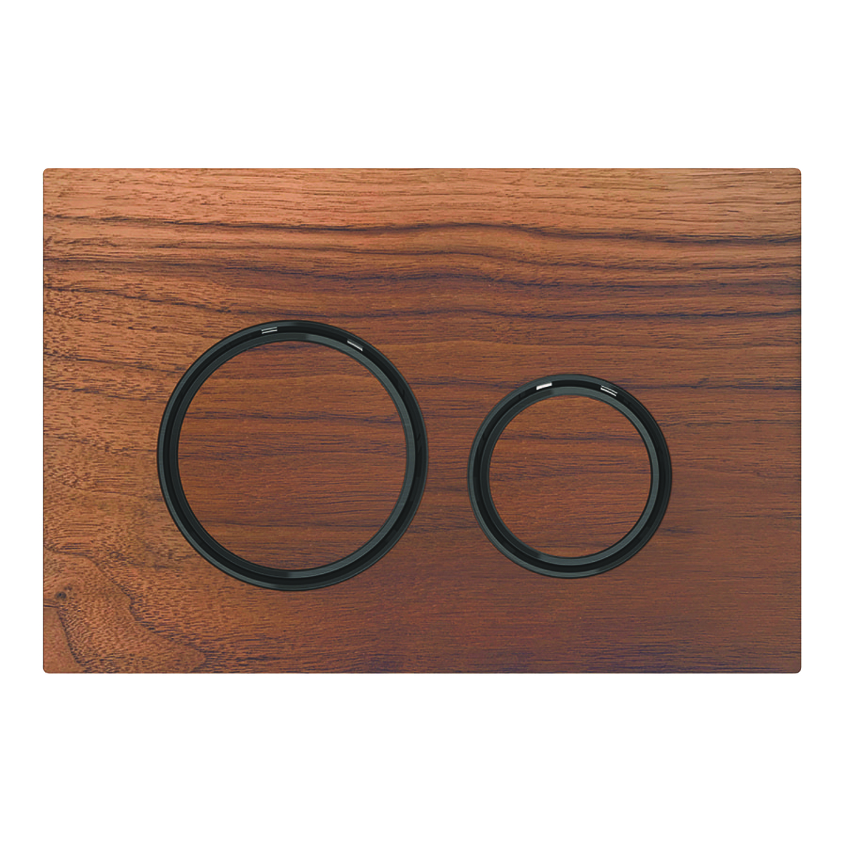 Geberit tipka za aktiviranje Sigma21, za dvokoličinsko ispiranje, boja metala crna-hromirana, orahovina američka