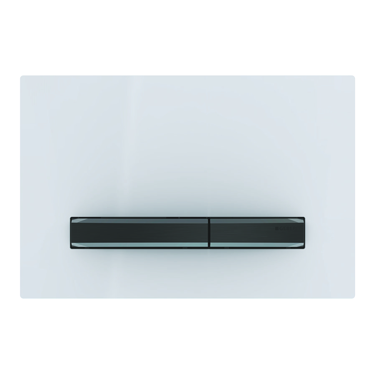 Geberit tipka Sigma50, boja metala crna-hromirana, bela