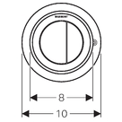 DAS_179532.jpg_product_product_product_product Geberit daljinsko aktiviranje ispiranja tip 10, pneumatsko, za dvokoličinsko ispiranje, dugme za ispiranje u nameštaju