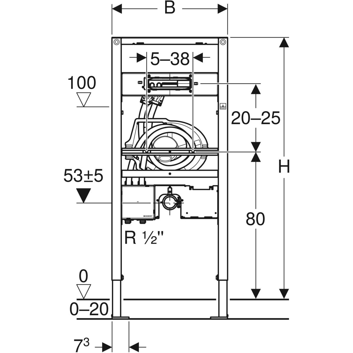 DAS_1977824_20201214_171832.jpg_product_product Geberit Duofix za lavabo, 112-130 cm, za Geberit ONE zidne slavine