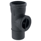 Geberit Silent-Pro revizioni komad 90° sa okruglim otvorom za servisiranje fi50