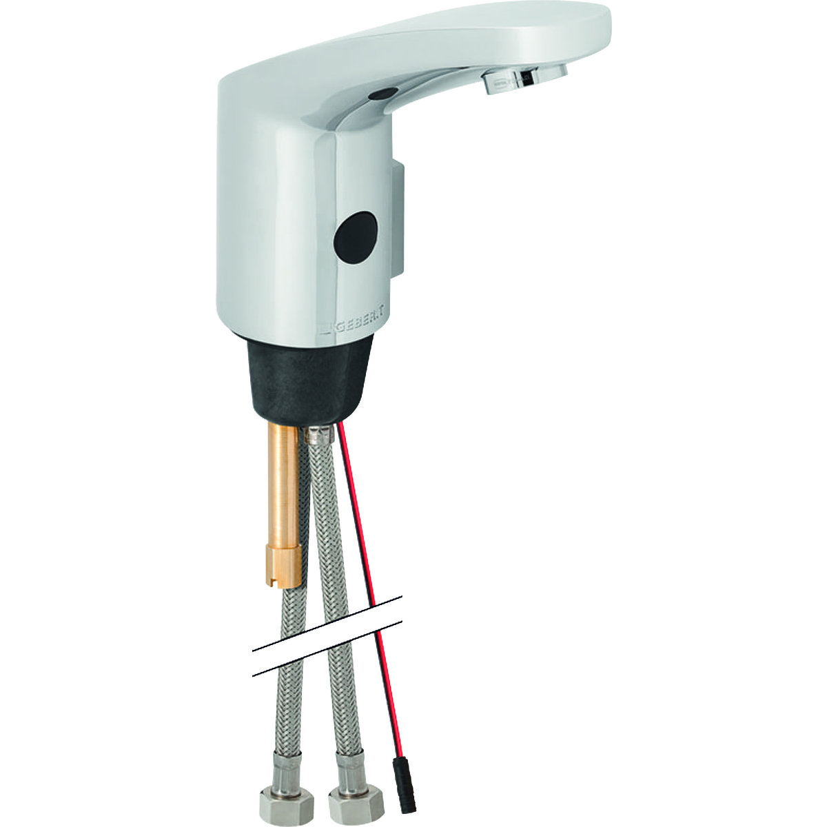Geberit elektronska IC armatura za umivaonik tip 185, mrežno napajanje, sa mešačem i ručicom za mešanje