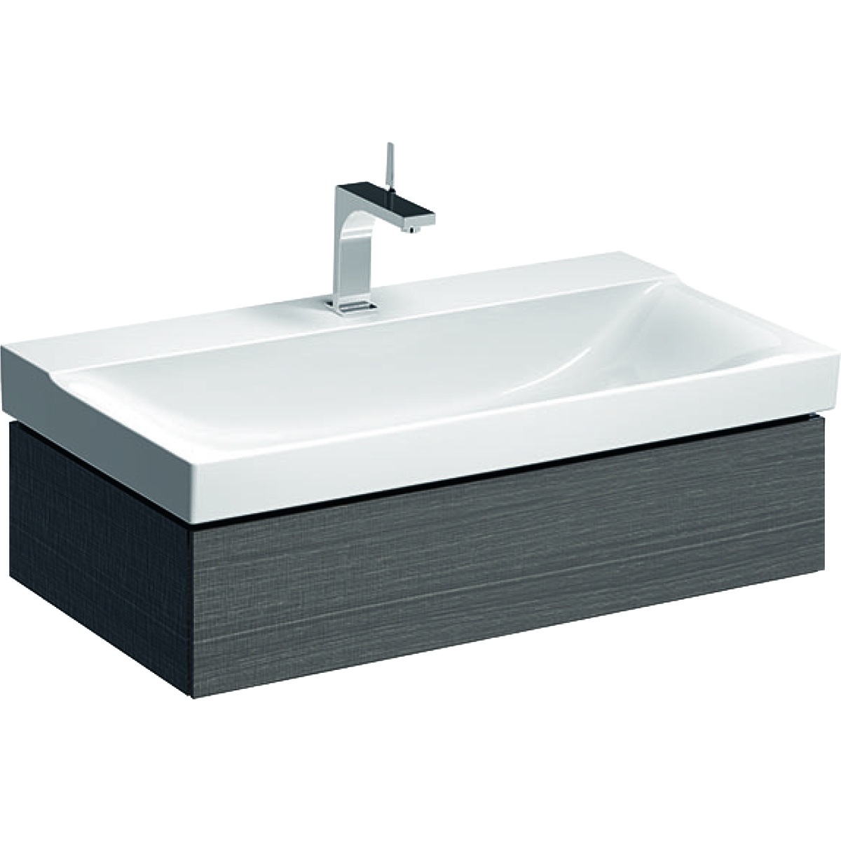 Geberit Xeno² ormarić za umivaonik, sa jednom fiokom, 88 cm