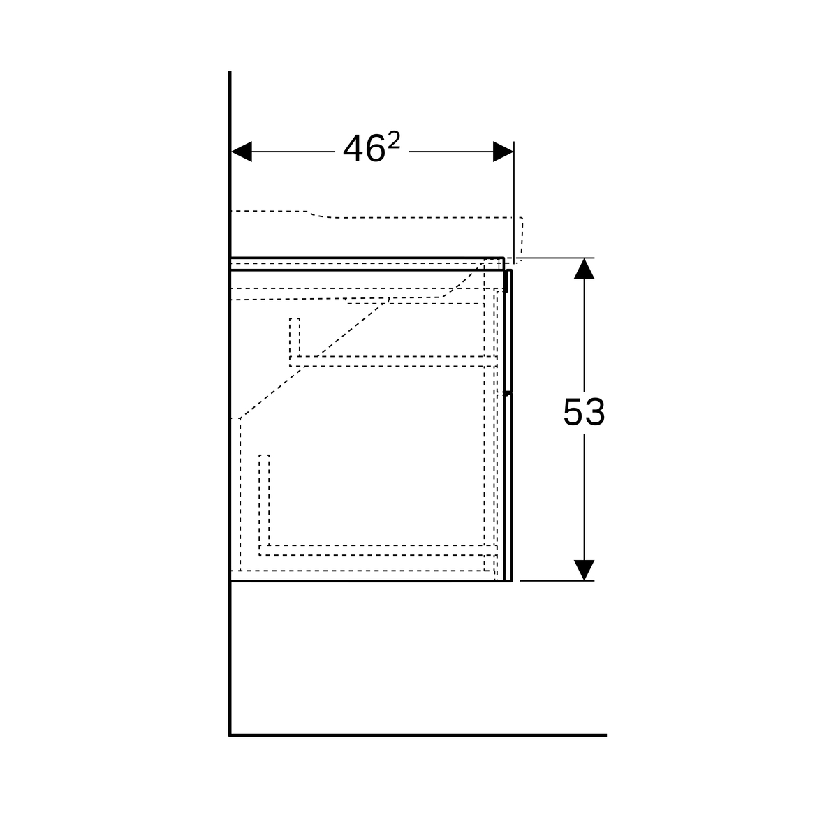 DAS_369300_20180926_092626.jpg_product Geberit Xeno² ormarić za umivaonik širine od 120 cm, sa četiri fioke 117.4 cm