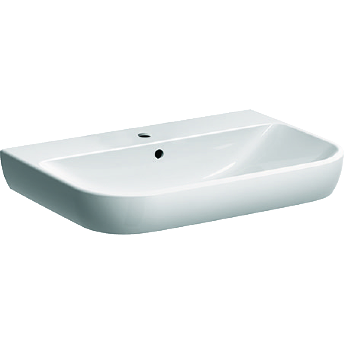 Geberit Smyle umivaonik 70 cm, otvor slavine na sredini