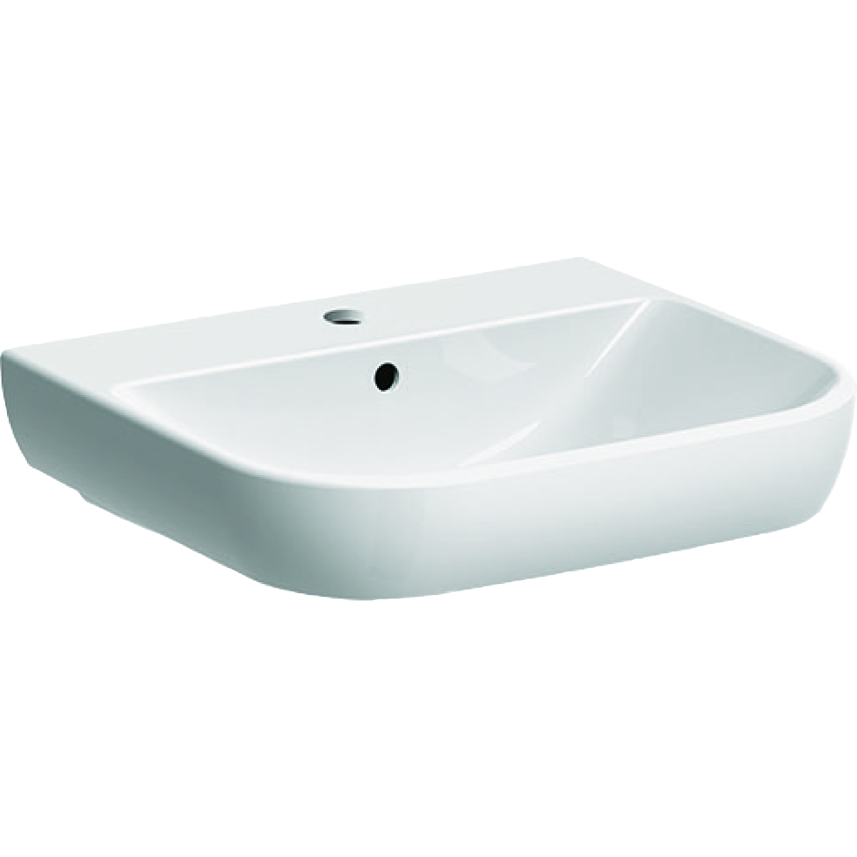 Geberit Smyle umivaonik 55 cm, otvor slavine na sredini