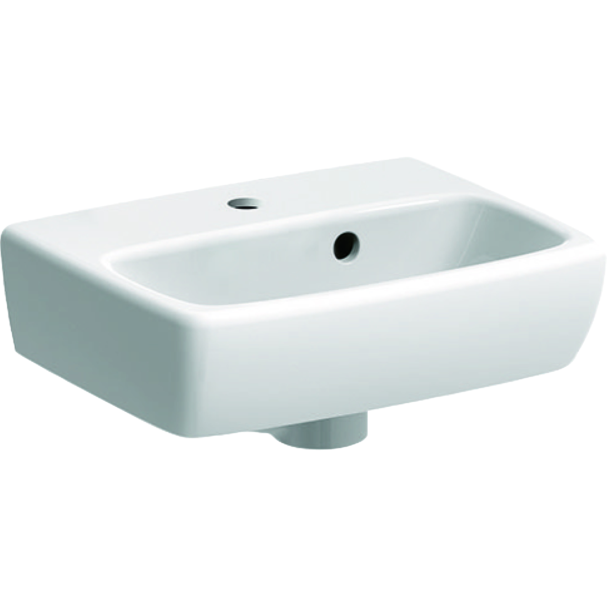 Geberit Selnova Square Geberit Selnova Square umivaonik sa asimetričnim prelivom 36x28 cmumivaonik za pranje ruku, asimetrični preliv 36x28 cm