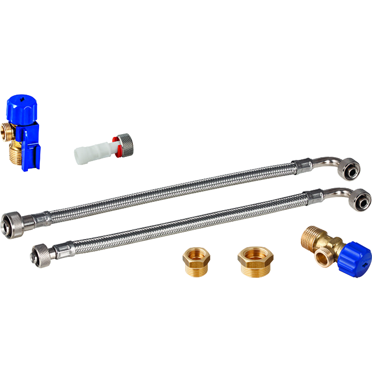 Komplet priključaka za vodu pozadi na sredini, za Geberit Monolith sanitarni modul za WC, 114 cm