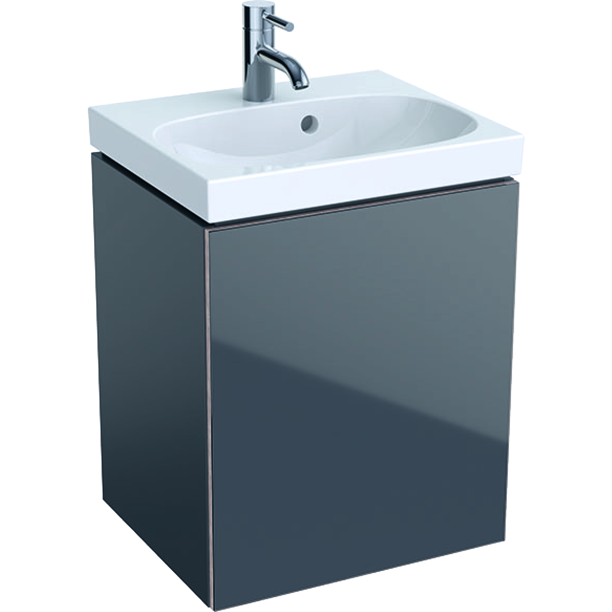 Geberit Acanto ormarić za umivaonik za pranje ruku, sa jednim vratima, direktni samočisteći sifon 44.5 cm