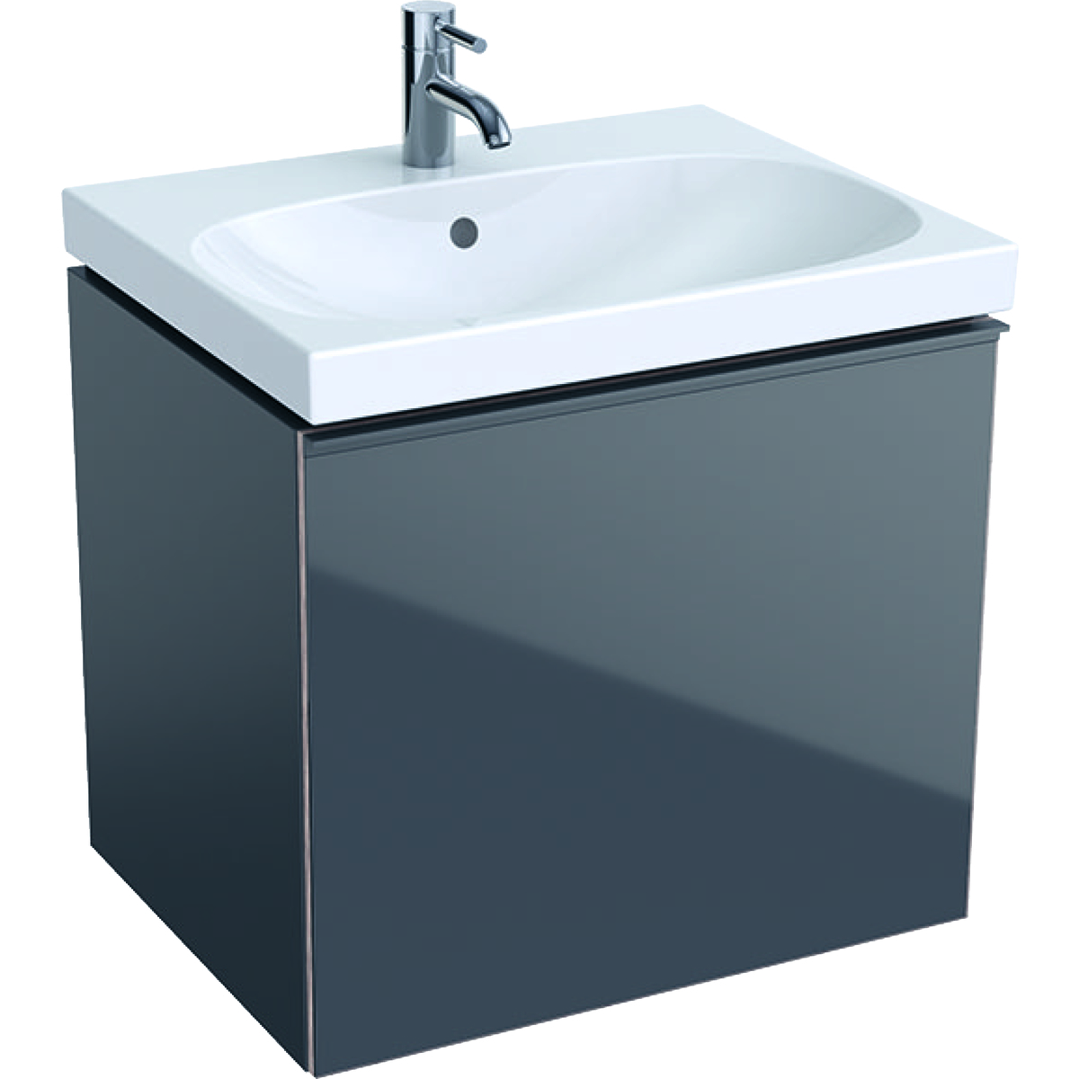 Geberit Acanto ormarić za umivaonik za pranje ruku, sa jednom fiokom, direktni samočisteći sifon 59.5 cm