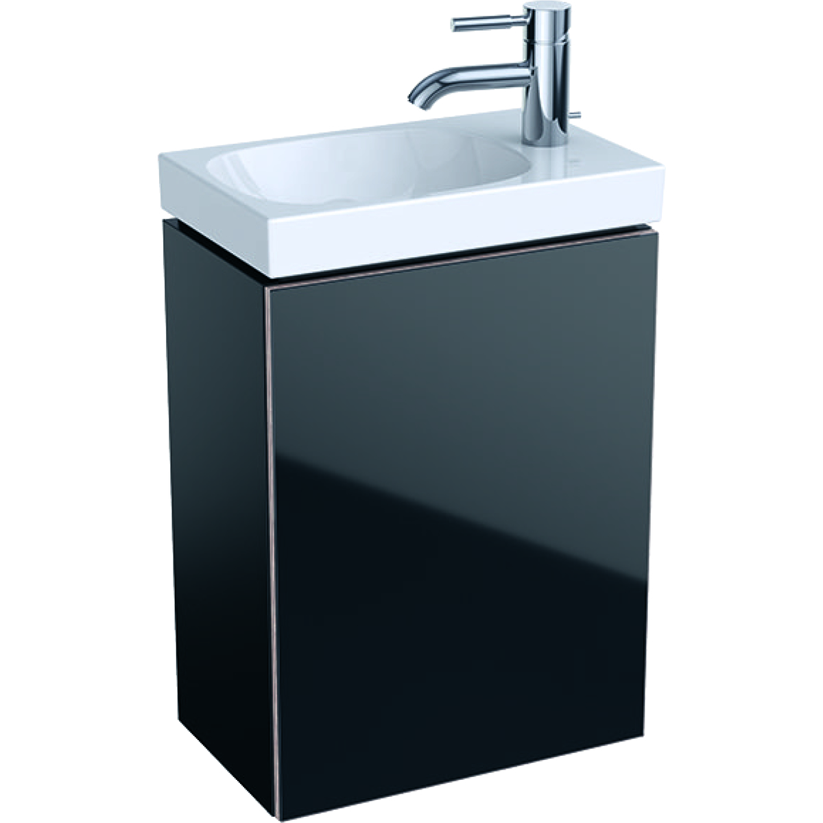 Geberit Acanto ormarić za umivaonik za pranje ruku, sa jednim vratima, direktni samočisteći sifon 39.5 cm