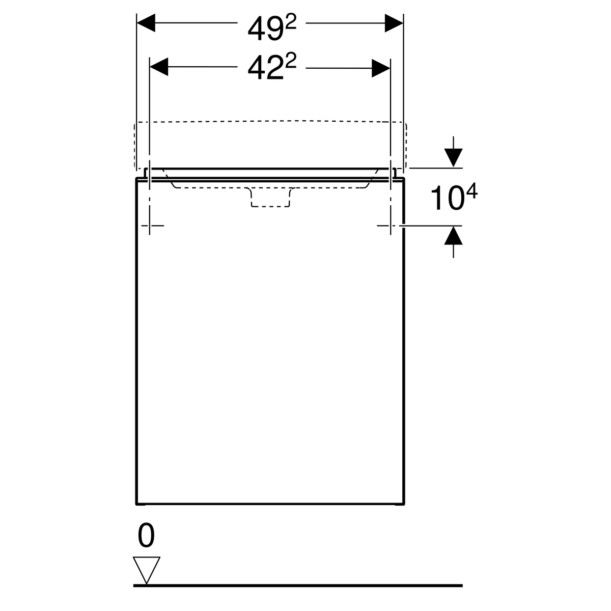 DAS_1069184_20180815_0739255.jpg_product Geberit Smyle Square ormarić za umivaonik, sa jednim vratima 49.2 cm, otvaranje u levu stranu