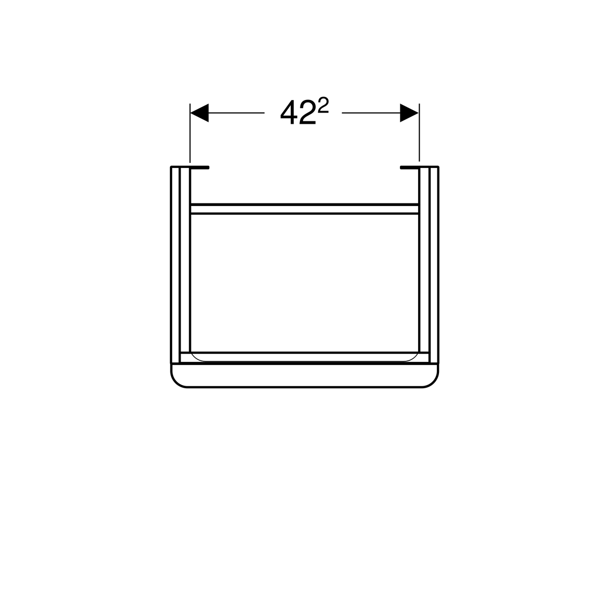 DAS_1069184_20180815_0739255.jpg_product Geberit Smyle Square ormarić za umivaonik, sa jednim vratima 49.2 cm, otvaranje u levu stranu