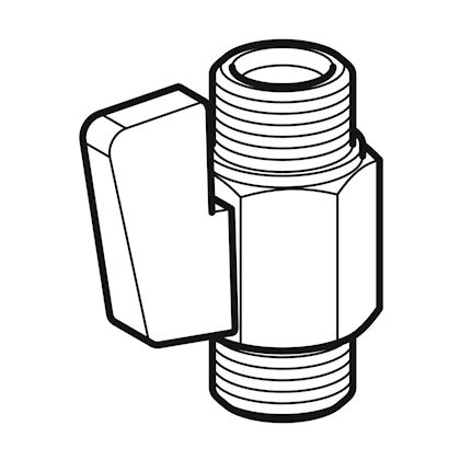 Kugla ventil, za Geberit AquaClean